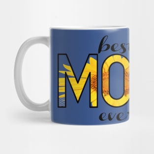 Blessed mom yellow sunflower Mug